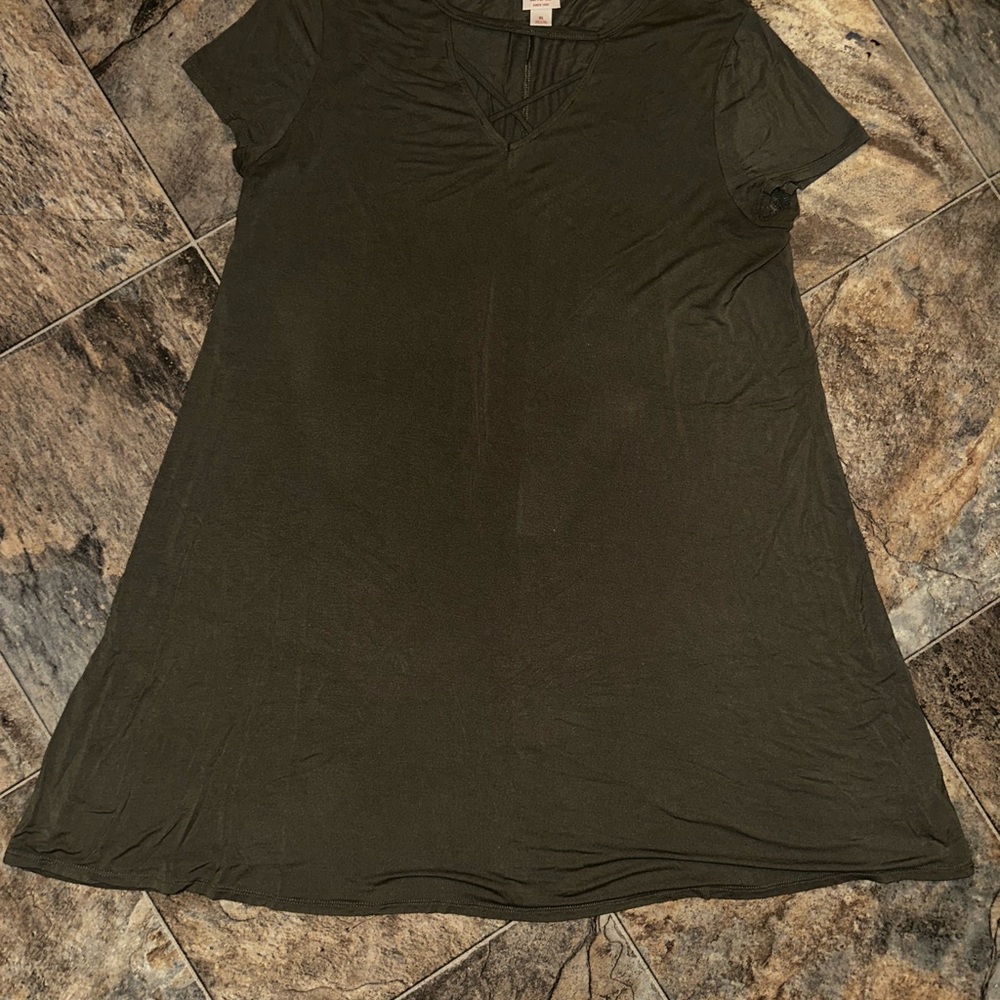 Mossimo Supply Co. Dark Green Tunic Dress